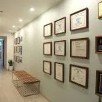 Office Hallway with Credentials