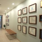 Office Hallway with Credentials